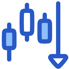 Trading Pattern Down Icon from Plump Duo Set