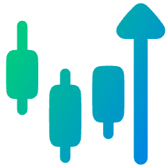 Trading Pattern Up Icon from Plump Gradient Set