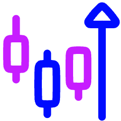 Trading Pattern Up Icon from Plump Neon Set