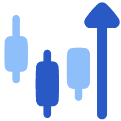 Trading Pattern Up Icon from Plump Flat Set