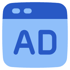 Web Advertising Icon from Plump Flat Set