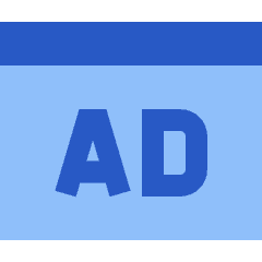 Web Advertising Icon from Sharp Flat Set