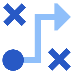Workflow Arrow Strategy Tactic Plan Icon from Sharp Flat Set