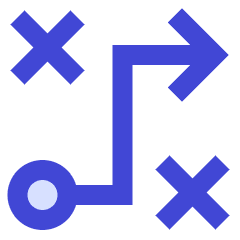 Workflow Arrow Strategy Tactic Plan Icon from Sharp Duo Set