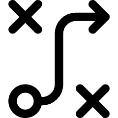 Workflow Arrow Strategy Tactic Plan Icon from Core Line Set