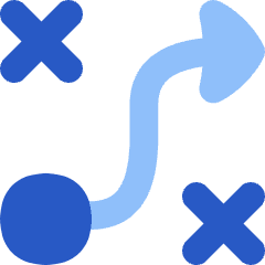 Workflow Arrow Strategy Tactic Plan Icon from Flex Flat Set