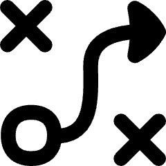 Workflow Arrow Strategy Tactic Plan Icon from Flex Remix Set