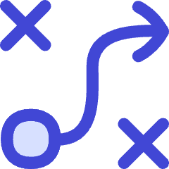 Workflow Arrow Strategy Tactic Plan Icon from Flex Duo Set
