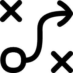 Workflow Arrow Strategy Tactic Plan Icon from Flex Line Set