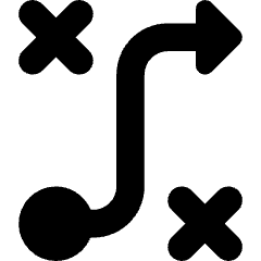 Workflow Arrow Strategy Tactic Plan Icon from Core Solid Set