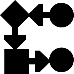 Workflow Icon from Sharp Solid Set