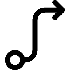 Workflow Project Arrow Icon from Core Line Set
