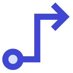 Workflow Project Arrow Icon from Sharp Duo Set