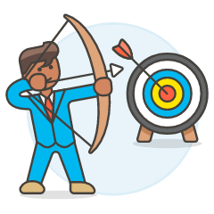 Aiming Target 2 Illustration from UX Colors Set