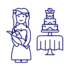 Bride Wedding 1 Illustration from UX Line Set