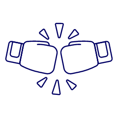 Boxing Competition Illustration from UX Line Set