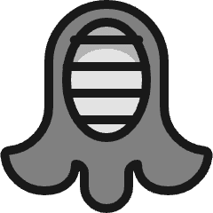 Martial Arts Mask Helmet Icon from Ultimate Colors Set