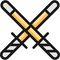 Martial Arts Swords Icon from Ultimate Colors Set