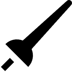Sport Fencing Sword Icon from Nova Solid Set