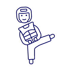 Sport Taekwondo 7 Illustration from UX Line Set