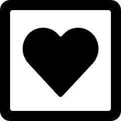 Mask Heart Icon from Ultimate Bold Set