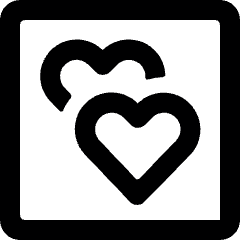 Mask Heart Double Alternate Icon from Ultimate Bold Set