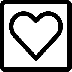 Mask Heart Icon from Ultimate Regular Set