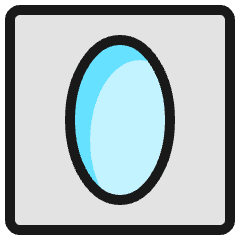 Mask Oval Icon from Ultimate Colors Set