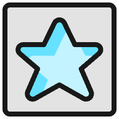 Mask Star Icon from Ultimate Colors Set