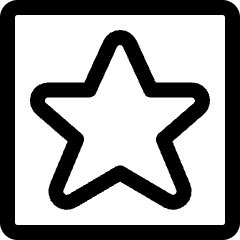 Mask Star Icon from Ultimate Regular Set