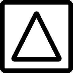 Mask Triangle Icon from Ultimate Regular Set
