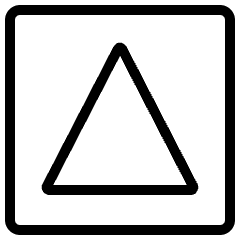 Mask Triangle Icon from Ultimate Light Set