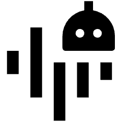 Ai Robot Generate Voice Fill Icon from Outlined Fill - Streamline Material Set