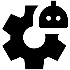 Ai Robot Setting Fill Icon from Outlined Fill - Streamline Material Set
