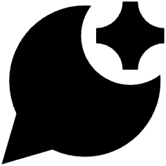 Ai Spark Chatbot Alt Fill Icon from Outlined Fill - Material Pro Set