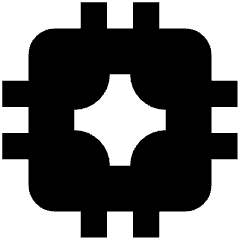 Ai Spark Microchip Fill Icon from Outlined Fill - Streamline Material Set