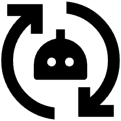 Ai Robot Redo Icon from Outlined Line - Streamline Material Set