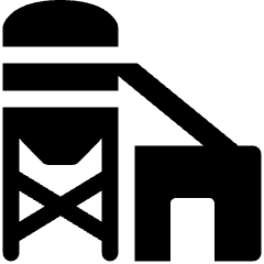 Cement Factory Icon from Ultimate Bold Set