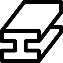 Steel Beam Icon from Ultimate Regular Set