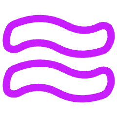 Approximately Equal To Symbol Icon from Plump Neon Set