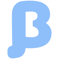 Beta Symbol Icon from Plump Flat Set