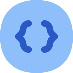 Braces Circle Icon from Flex Flat Set