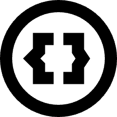 Braces Circle Icon from Sharp Remix Set