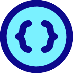 Braces Circle Icon from Core Pop Set