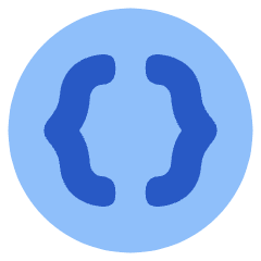 Braces Circle Icon from Plump Flat Set