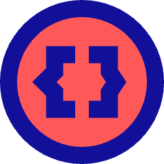 Braces Circle Icon from Sharp Pop Set