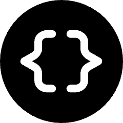 Curly Brackets Circle Icon from Ultimate Bold Set