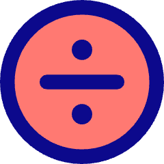 Division Circle Icon from Core Pop Set