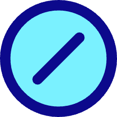 Division Slash Circle Icon from Core Pop Set