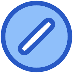 Division Slash Circle Icon from Plump Duo Set